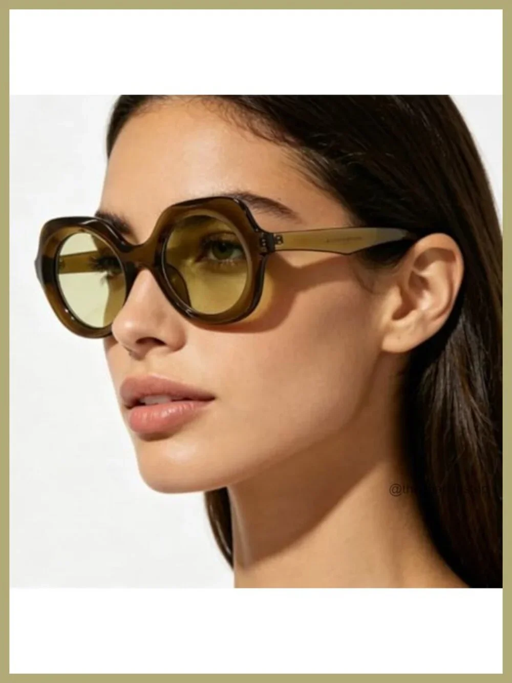 Vintage Oversized Square Sunglasses Plastic Frame UV400 Gradient Lens Fashion
